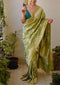 Captivating Green Colored Soft Silk Heavy Saree SY 5245