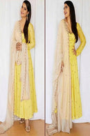 Yellow Color Salwar Suit With Bottom Dupatta TDS2585