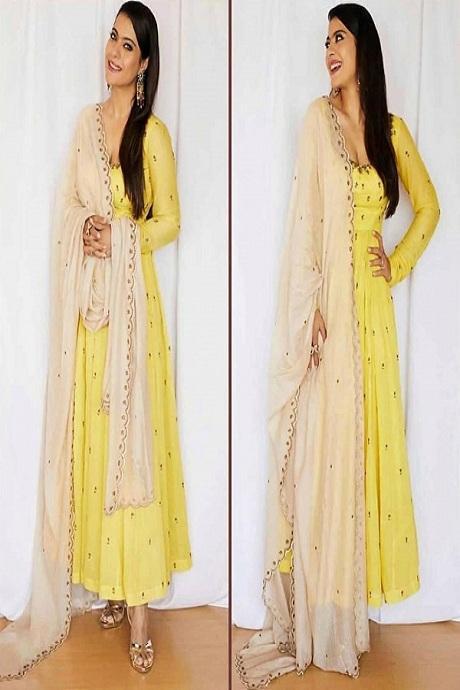 Yellow Color Salwar Suit With Bottom Dupatta TDS2585