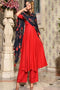 Red Color Salwar Suit With Digital Print Dupatta