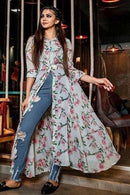 Printed Anarkali Full High Kurti Salwar