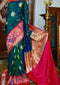 Heavenly Rama Colored Soft Silk Bandhej Saree SY 5422