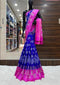 Ladylike Purple Colored Soft Silk Ikat Saree SY 5414