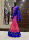 Luxurious PInk / Blue Colored Soft Silk Bandhej Saree SY 5413