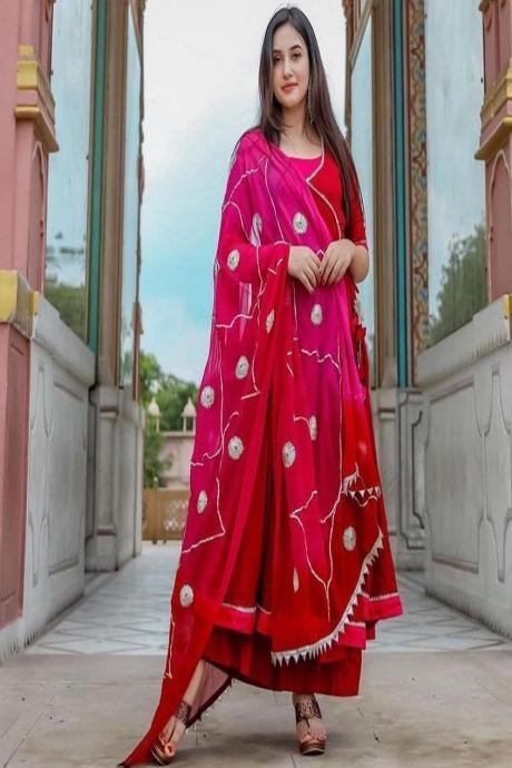 Red Designer Salwar Designs 2024