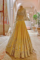 Yellow Color Heavy Work Designer Lehenga Choli