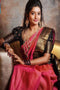 Designer One piece Pink colored Silk Jacquard Saree SY 6589