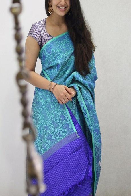 Eye Catching Multi Color Soft Silk Machine Weaving Sarees SY 6630