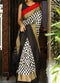 Unique Black N White Colour Banarasi Pure Cotton Saree SY 5577