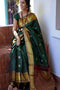 Excellent Green and Gold Color Soft Silk Designer Pattu Sarees SY 6517