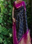 Exceptional Banarasi Pure Soft Silk Navy Blue Colour Pure Saree SY 5698