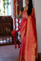 Fantastic Magenta Orange Color Soft Silk Designer Cotton Saree SY 6520