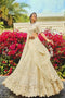 Royal Style Jardoshi Work White Lehenga Choli Design For Women