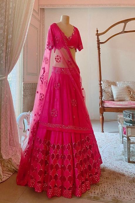 Rani Color Designer Party Wear Lehenga Choli Onlne