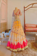 Traditional Party-Wear Yellow Color Designer Lehenga Choli