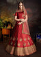 Beautiful Red Color Taffeta Silk Lehenga Choli