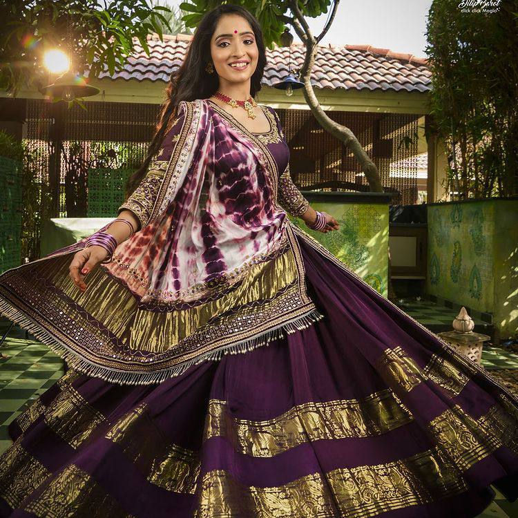 Purple Silk Sabyasachi Organza Lehenga Choli Collection 2022