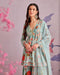 Digital Printed Wedding Wear Kurti Plazzo Set