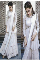 White Color Designer Festival Stylish Salwar Suits Designs