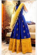 R Blue Color Anarkali Flared Gown 2024