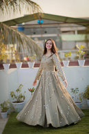 Mirror Golden Gown Dress For Party