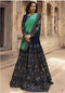 Blue Color Latest Taffeta Silk Bollywood Style Lehenga Choli