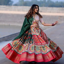 Fancy Beautiful Multi Embrodiery Printed Lehenga Choli For Girls