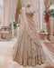 Indian Wedding Bridal Lehenga Choli in Cream Georgette With Sequence Work