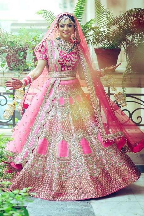 Designer Satin Lehenga Bride