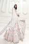 Stylish Hand Work White Color Silk Lehenga Choli