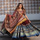 Midnight Purple Navratri Lehenga With Purple Blouse Design