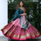 Navratri lehenga in beautiful pattola print with mirror work choli and mirror work dupatta