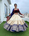 Off white butter silk embroidered lehenga choli for ceremony