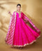 Hina Khan Wear Pink Color Embroidery Work Gown