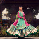 Pink Lehenga Choli In Soft Butter Silk With Digital Print