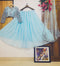 Sky Blue Silk Lehenga with Sky Blue Mirror and Thread Work Blouse