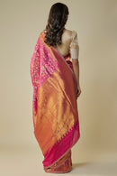 Majestic Saree with Fine Zari and Stone Work for Luxurious Celebrations for Women