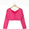 Pink Sequins Satin Blouse