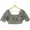 Floral Printed  Silk Blouse