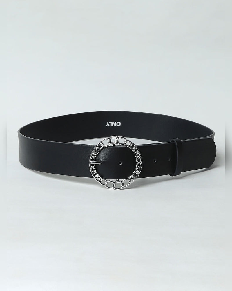 buckle Belt Black Leather belt