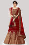 Wedding Wear Red Taffeta Silk Lehenga Choli