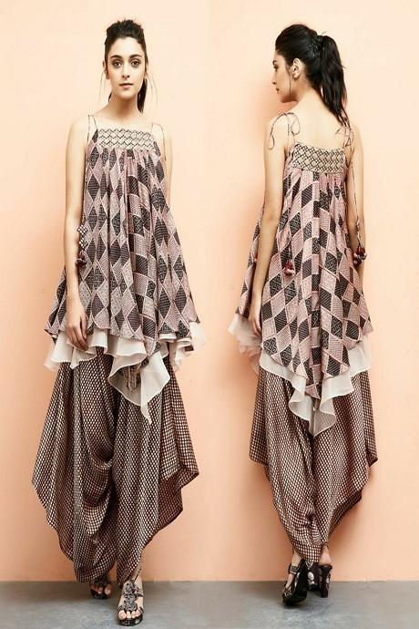 Stylish Gray Color Lowest Price Western Dress TDS3149