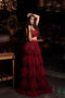 Maroon isIouse With Ruffle Layered Lehenga