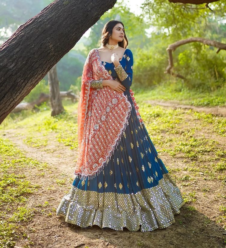 Pure Silk Coding Dori Lehenga Choli For Festival Wear