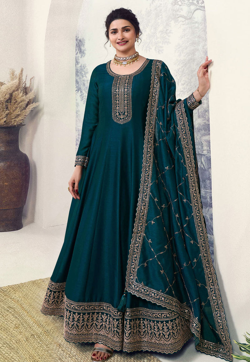 Grand Heavy Ethnic Gown with Exquisite Detailing and Rich Traditional Work for Women