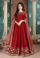 Grand Wedding Gown with Heavy Traditional Embroidery and Luxurious Bridal Detailing for Women