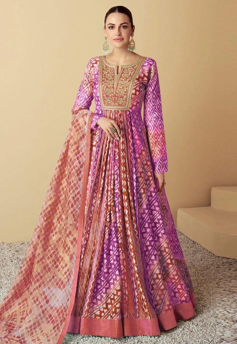 Timeless Heavy Ethnic Gown with Detailed Embroidery and Bridal Luxury for Women