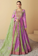 Luxurious Heavy Ethnic Wedding Gown with Stunning Craft and Traditional Design for Women