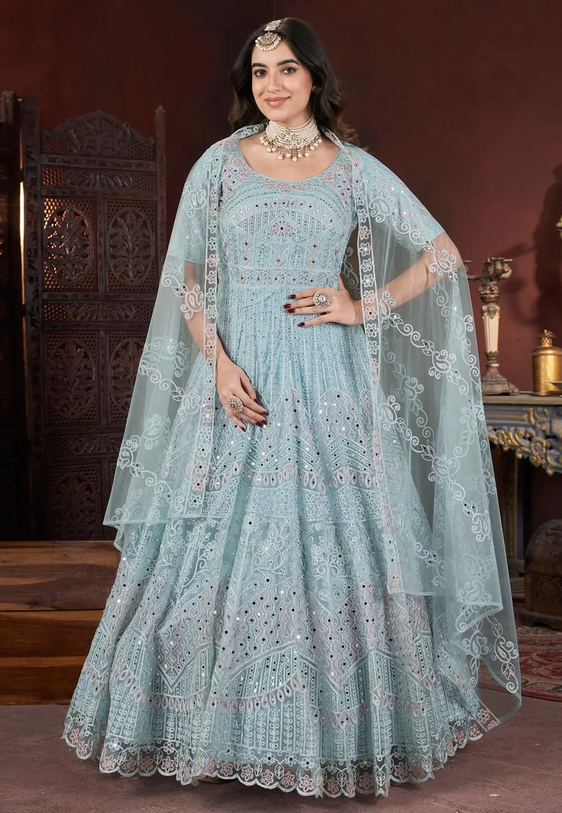 Timeless Heavy Ethnic Wedding Gown Beautiful Embroidery and Bridal Glamour for Women