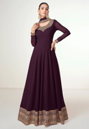 Sophisticated Heavy Ethnic Gown with Elegant Craftsmanship and Rich Bridal Detailing for Women